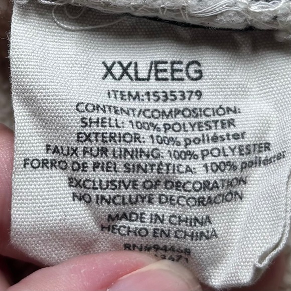 Sage Collection Purple Plaid Fleece Faux Fur Sherpa Shirt Jacket XXL Long Sleeve - Picture 8 of 12